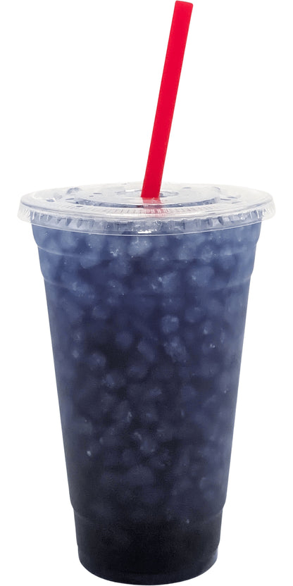 Captain USA Flavored Loaded Tea in a Cup. American blue Color.