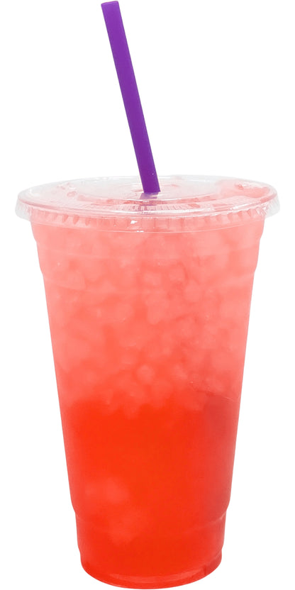 Desert Rose Flavored Loaded Tea in a Cup. Red Color.