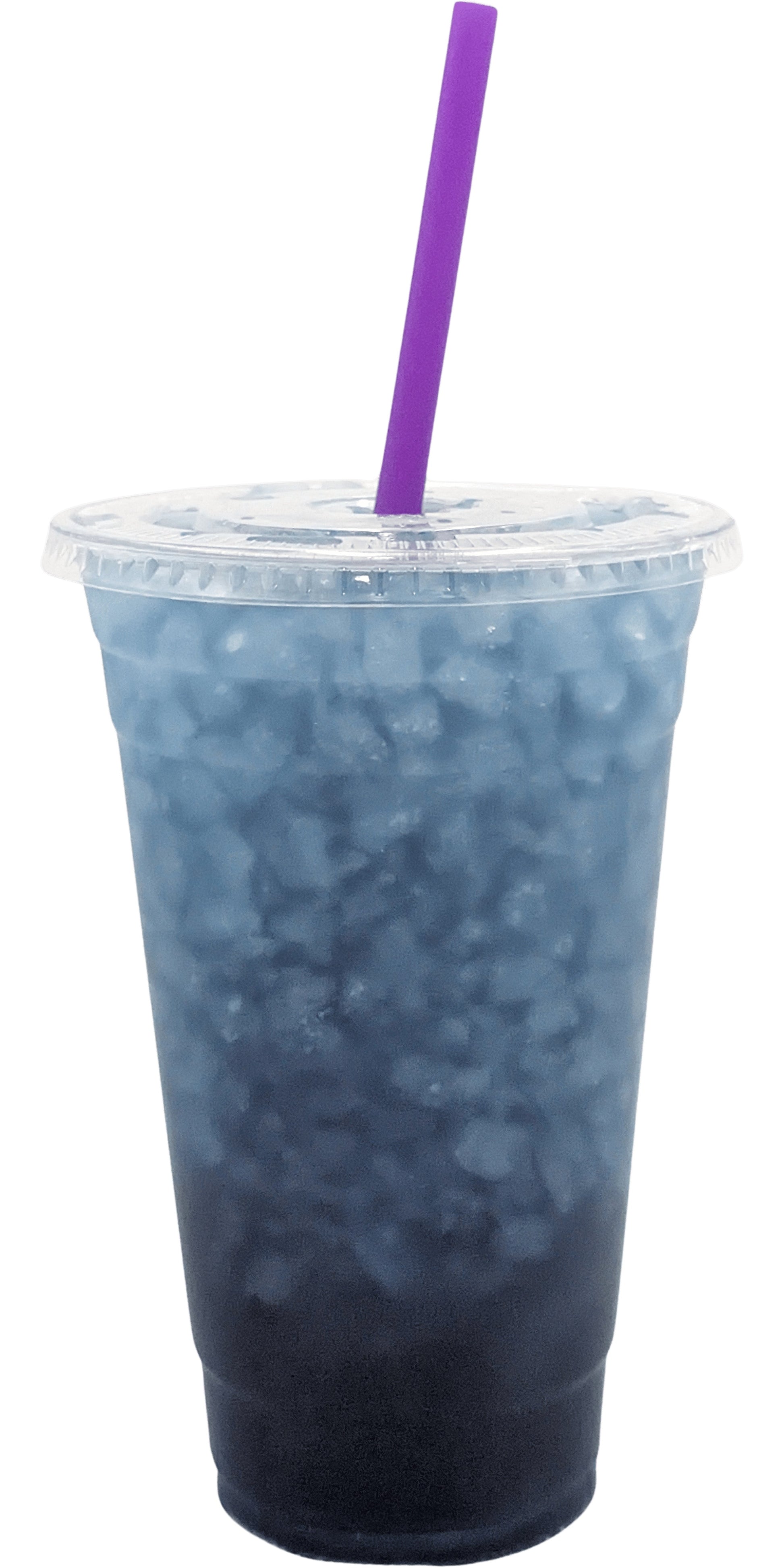 Hulkie Flavored Loaded Tea in a Cup. Blue Color.