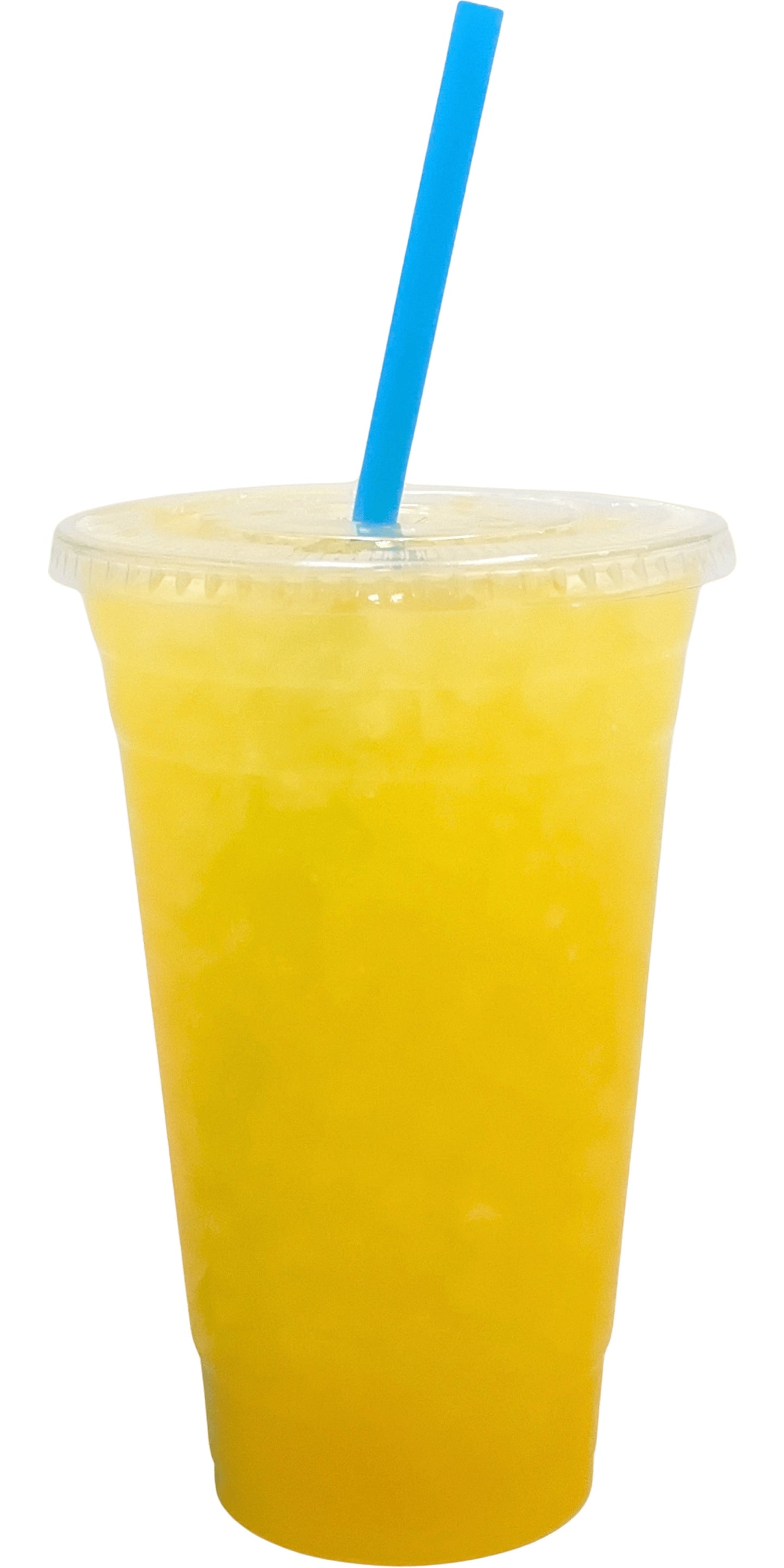 Monkey Juice Flavored Loaded Tea in a Cup. Tropical yellow Color.